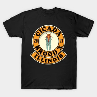 Cicada Brood X 2021 Illinois 17 Year Hatch T-Shirt